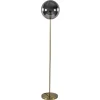 Light and Living vloerlamp Medina goud met smoke glas