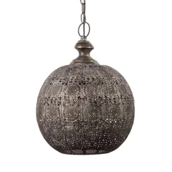Light Living hanglamp Ananya bruin-goud