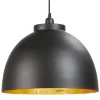 Light  Living Hanglamp Kylie zwart/goud