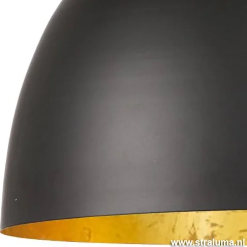 Light  Living Hanglamp Kylie zwart/goud