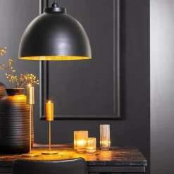 Light  Living Hanglamp Kylie zwart/goud