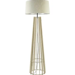 Luxe lampvoet naturel hout exclusief kap