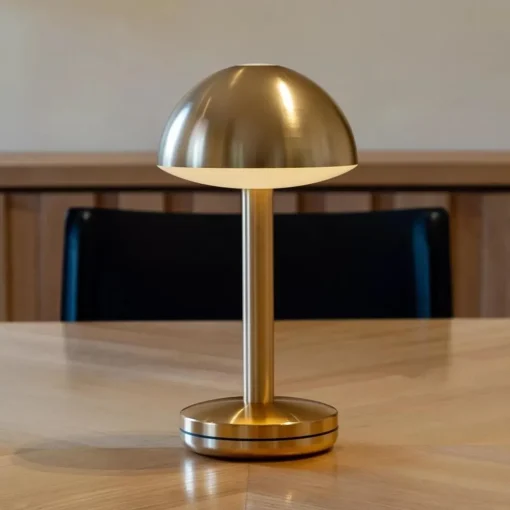 Luxe LED tafellamp oplaadbaar goud dimbaar