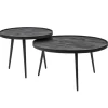 Mango houten koffietafel set van 2 zwart