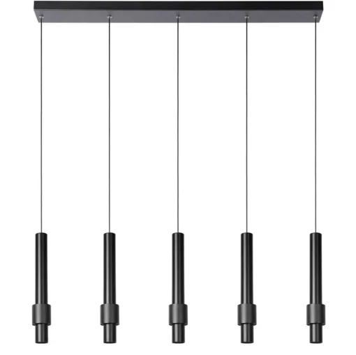 Mat zwarte design hanglamp inclusief LED
