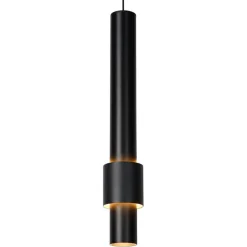 Mat zwarte design hanglamp inclusief LED