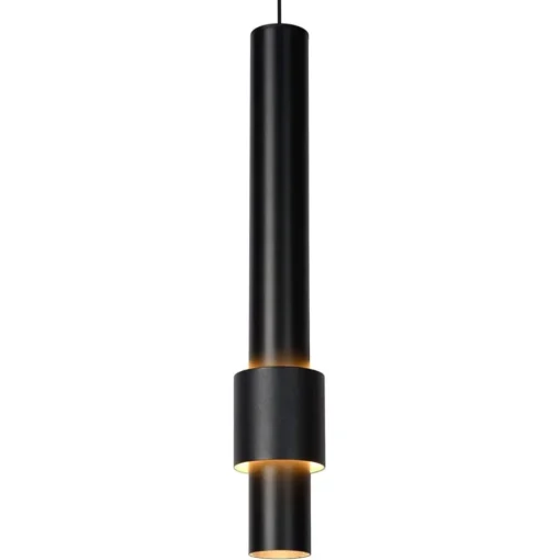 Mat zwarte design hanglamp inclusief LED