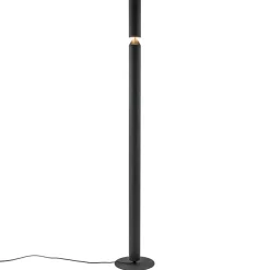 Mat zwarte vloerlamp up+down