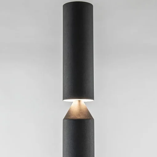 Mat zwarte vloerlamp up+down