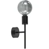 Mat zwarte wandlamp exclusief lichtbron