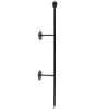 Mat zwarte wandlamp Soriano exclusief kap