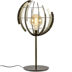 Metalen tafellamp Terra met oud messing afwerking