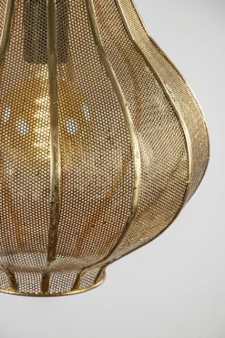Micha grote goud hanglamp oosters landelijk Light & Living