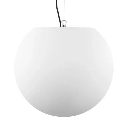Moderne buitenlamp hang witte bol 45 cm