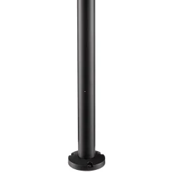 Moderne buitenlamp lantaarn op paal zwart met helder glas