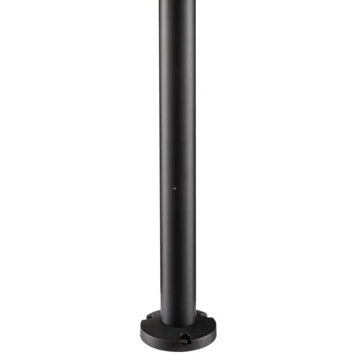 Moderne buitenlamp lantaarn op paal zwart met helder glas