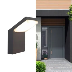 Moderne buitenlamp wand inclusief geïntegreerd LED