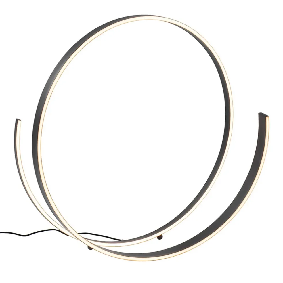 Moderne design vloerlamp LED dimbaar zwart