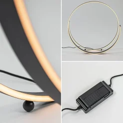 Moderne design vloerlamp LED dimbaar zwart