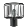 Moderne draad tafellamp mat zwart