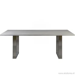 Moderne eettafel vergrijsd eiken 200x100