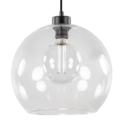Moderne hanglamp met helder glas 30 cm