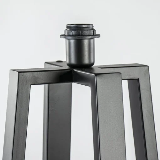 Moderne lampvoet mat zwart exclusief kap