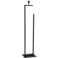Moderne lampvoet/vloerlamp zwart excl. kap