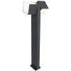 Moderne LED buitenlamp dubbele kubus op paal IP54