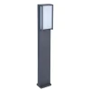 Moderne LED buitenpaal grijs rechthoek IP54