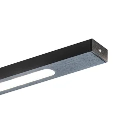 Moderne LED design hanglamp balk 200 cm zwart
