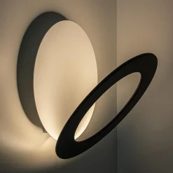 Moderne LED design lamp wit zwart verstelbaar