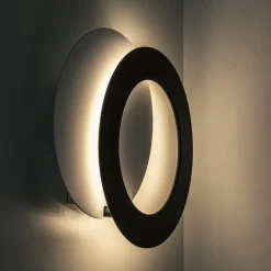 Moderne LED design lamp wit zwart verstelbaar