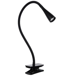 Moderne LED klemlamp zwart inclusief dimbaar LED
