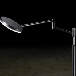 Moderne LED leeslamp vloerlamp zwart dimbaar