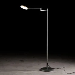 Moderne LED leeslamp vloerlamp antraciet