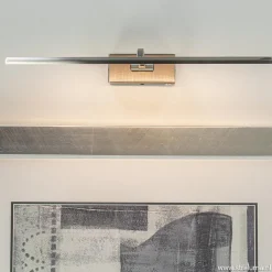 Moderne LED schilderijverlichting nikkel dimbaar
