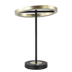 Moderne LED tafellamp zwart/goud dimbaar