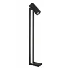 Moderne LED vloerlamp mat zwart met kantelbare spot