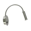Moderne LED wandlamp nikkel met flexibele arm
