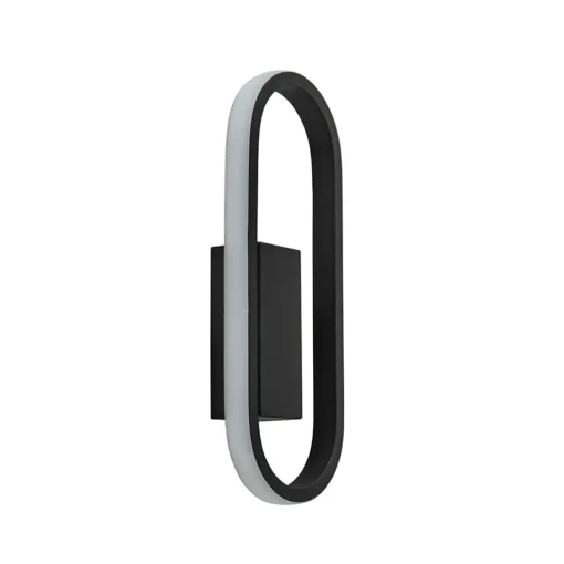 Moderne LED wandlamp zwart