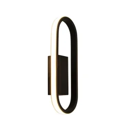 Moderne LED wandlamp zwart