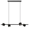 Moderne 4-lichts hanglamp inclusief verstelbare LED spots