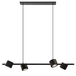 Moderne 4-lichts hanglamp inclusief verstelbare LED spots