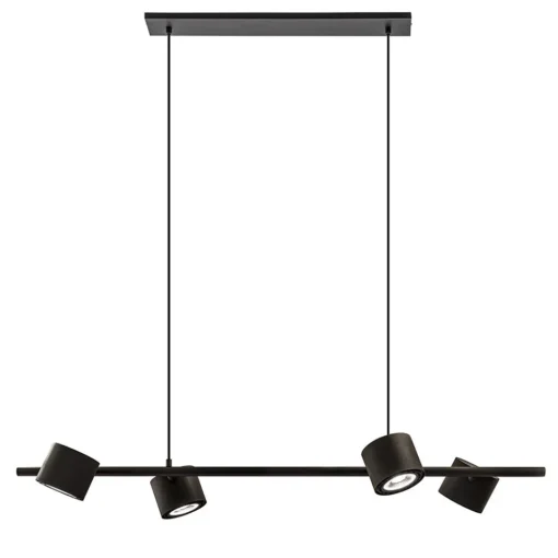 Moderne 4-lichts hanglamp inclusief verstelbare LED spots