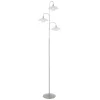 Moderne 3-lichts LED vloerlamp geborsteld staal