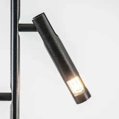 Moderne 2-lichts opbouwspot zwart G9