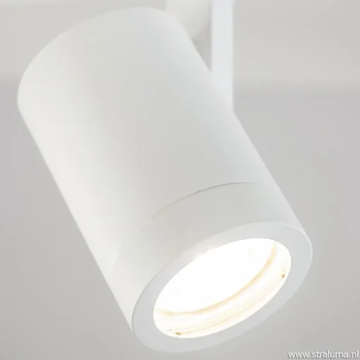 Moderne 3-lichts plafondspot wit metaal