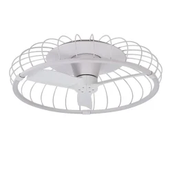 Moderne plafondventilator wit inclusief LED verlichting
