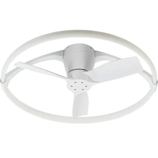 Moderne plafondventilator wit inclusief LED en remote